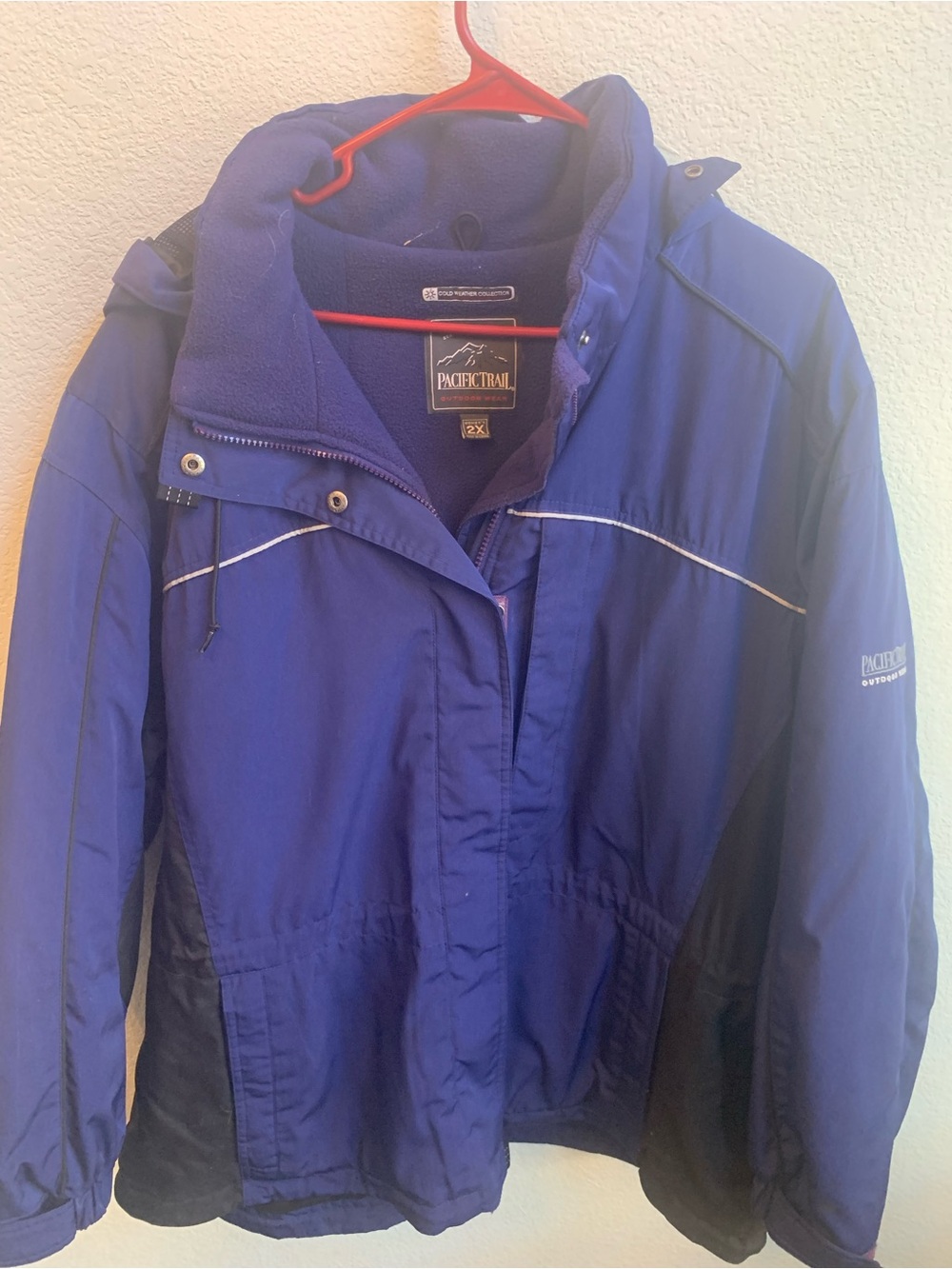 Pacific Trail Women's Royal Blue Ski Jacket with Reflective Piping